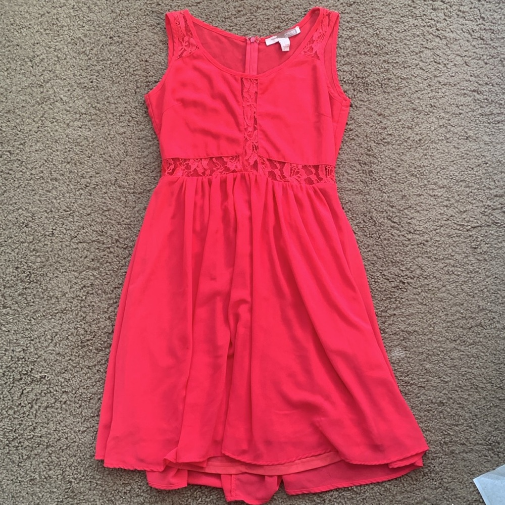 Pink mesh Forever 21 dress size S